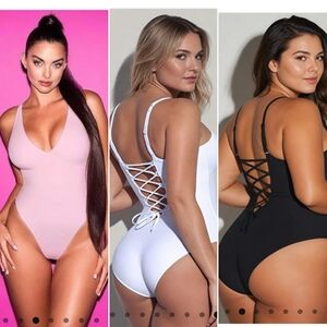 NWOT set of 3 bodysuits/swimsuits